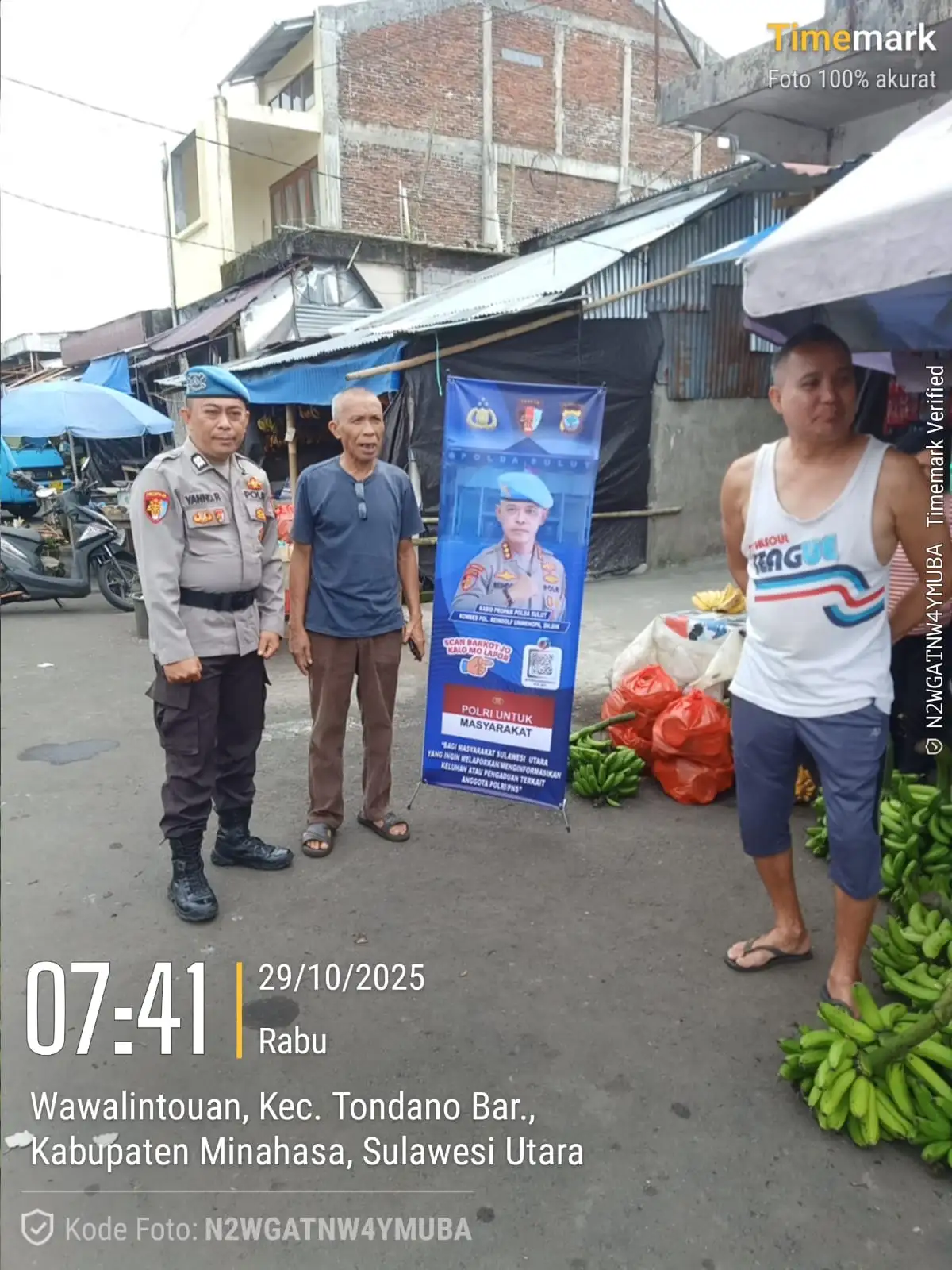 sosialisasi pelayanan dumas propam polri oleh polres minahasa jangkau masyarakat hingga ke tingkat polsek dan pasar
